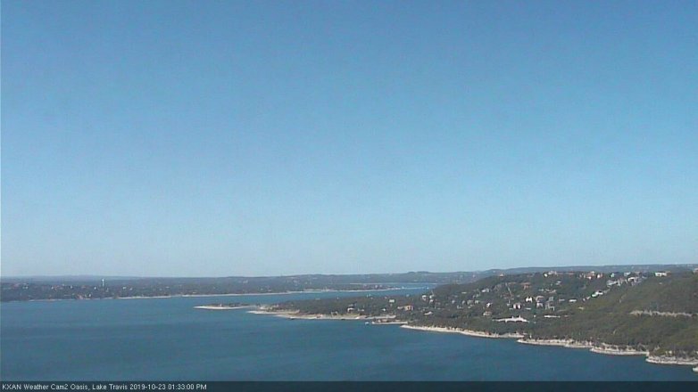 Lake Travis webcam, October 23, 2019 12:35 PM CT
