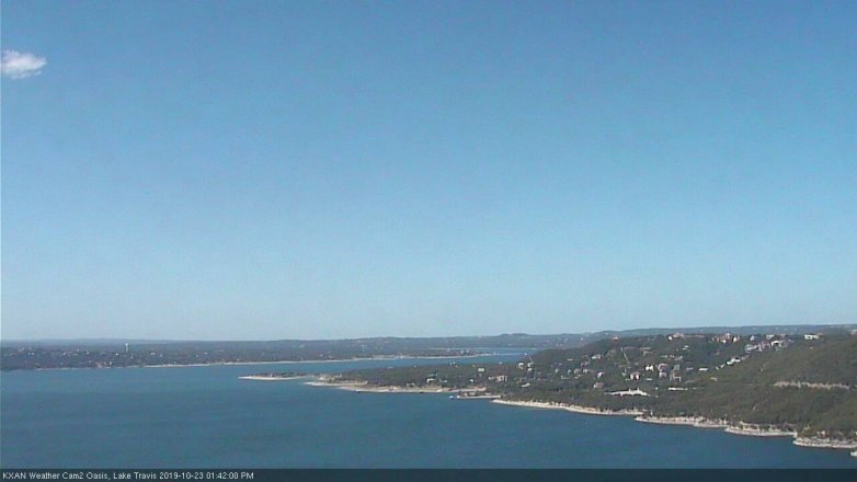 Lake Travis webcam, October 23, 2019 12:45 PM CT
