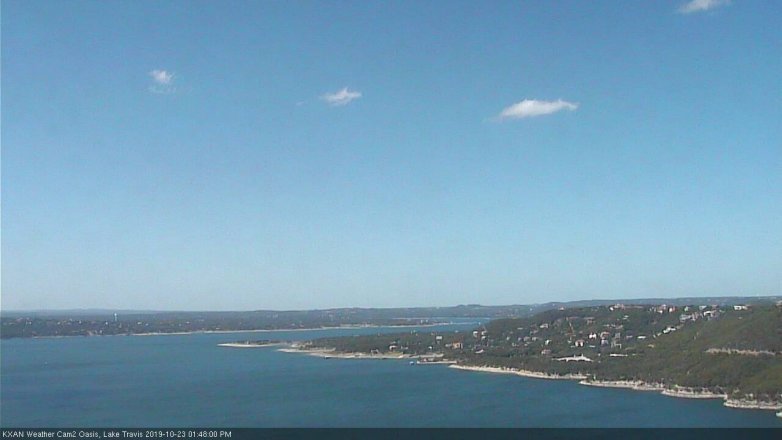 Lake Travis webcam, October 23, 2019 12:50 PM CT