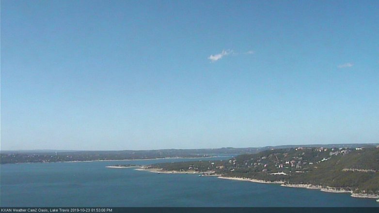 Lake Travis webcam, October 23, 2019 12:55 PM CT