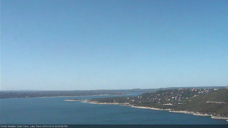 Lake Travis webcam, October 23, 2019 1:05 PM CT