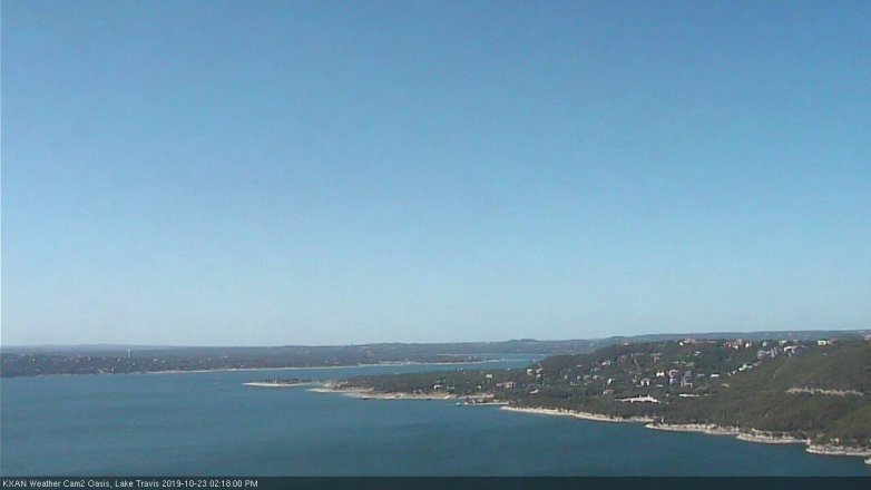 Lake Travis webcam, October 23, 2019 1:20 PM CT