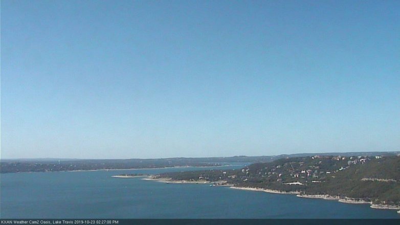 Lake Travis webcam, October 23, 2019 1:30 PM CT