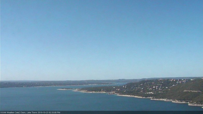 Lake Travis webcam, October 23, 2019 1:35 PM CT