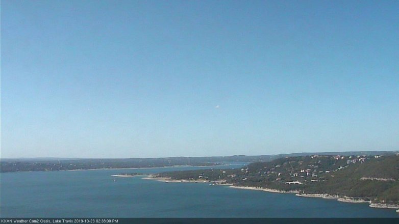 Lake Travis webcam, October 23, 2019 1:40 PM CT