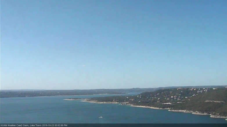 Lake Travis webcam, October 23, 2019 2:05 PM CT
