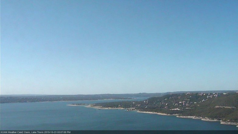 Lake Travis webcam, October 23, 2019 2:10 PM CT