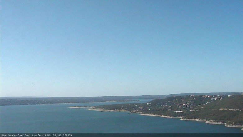 Lake Travis webcam, October 23, 2019 2:20 PM CT