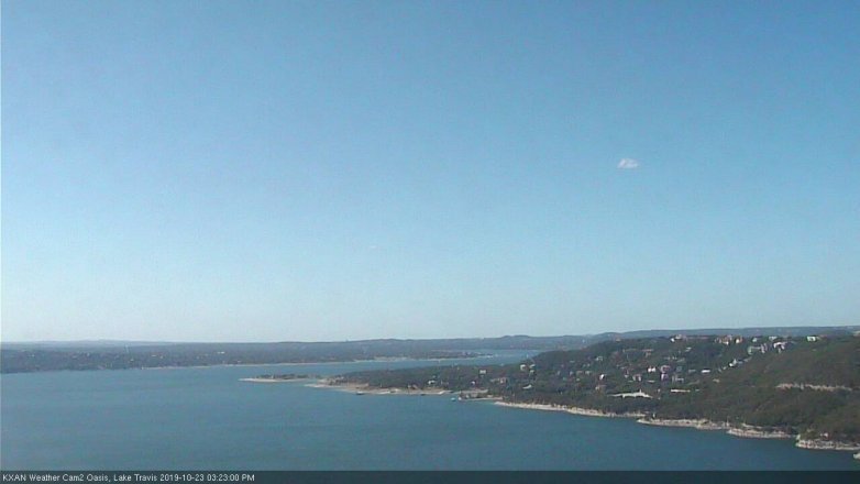 Lake Travis webcam, October 23, 2019 2:25 PM CT