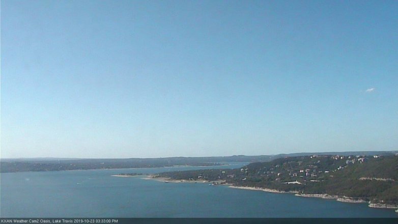 Lake Travis webcam, October 23, 2019 2:35 PM CT