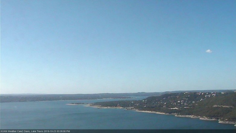 Lake Travis webcam, October 23, 2019 2:40 PM CT