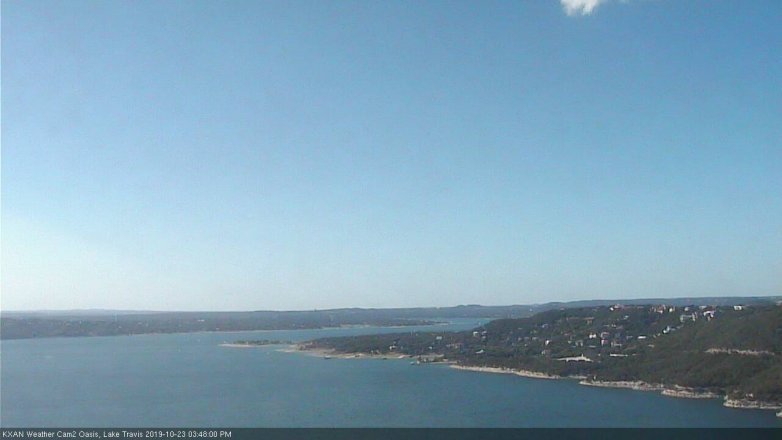 Lake Travis webcam, October 23, 2019 2:50 PM CT