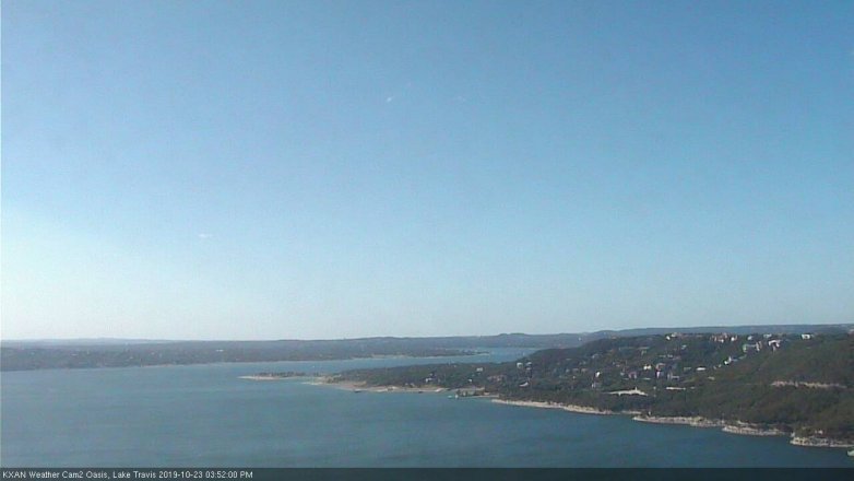 Lake Travis webcam, October 23, 2019 2:55 PM CT