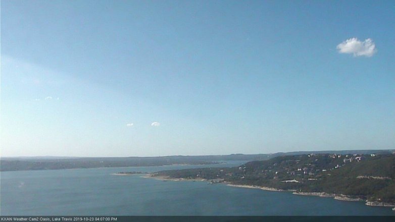 Lake Travis webcam, October 23, 2019 3:10 PM CT