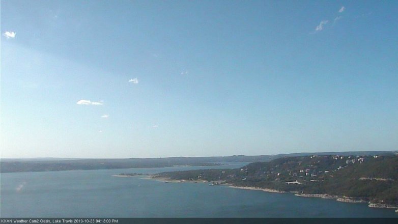 Lake Travis webcam, October 23, 2019 3:15 PM CT
