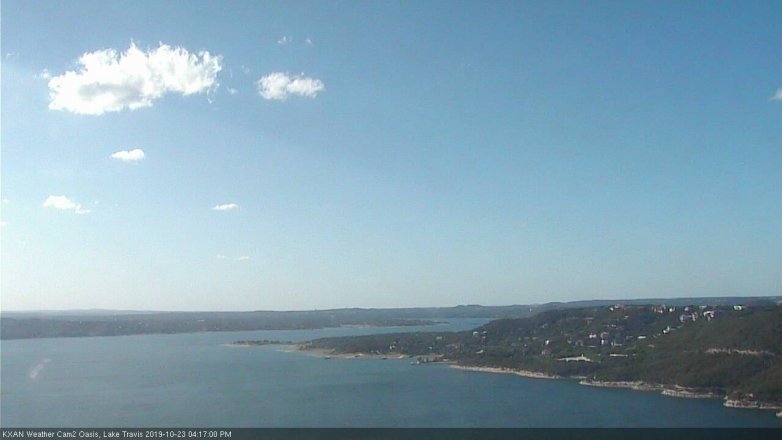 Lake Travis webcam, October 23, 2019 3:20 PM CT