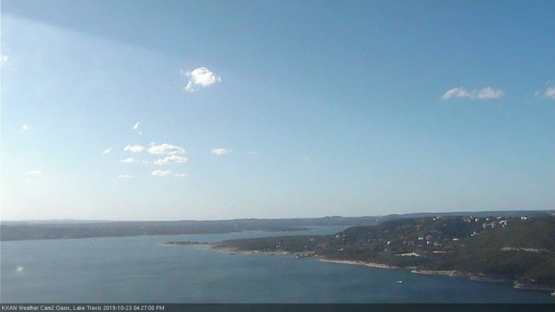Lake Travis webcam, October 23, 2019 3:30 PM CT