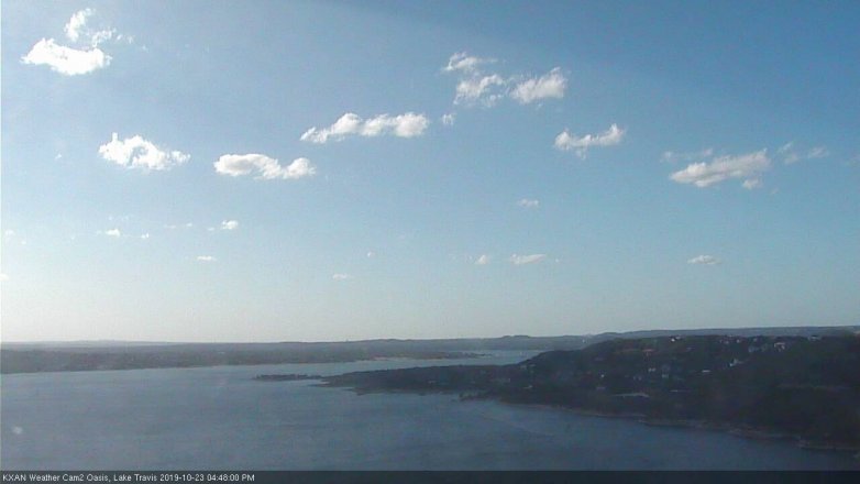 Lake Travis webcam, October 23, 2019 3:50 PM CT