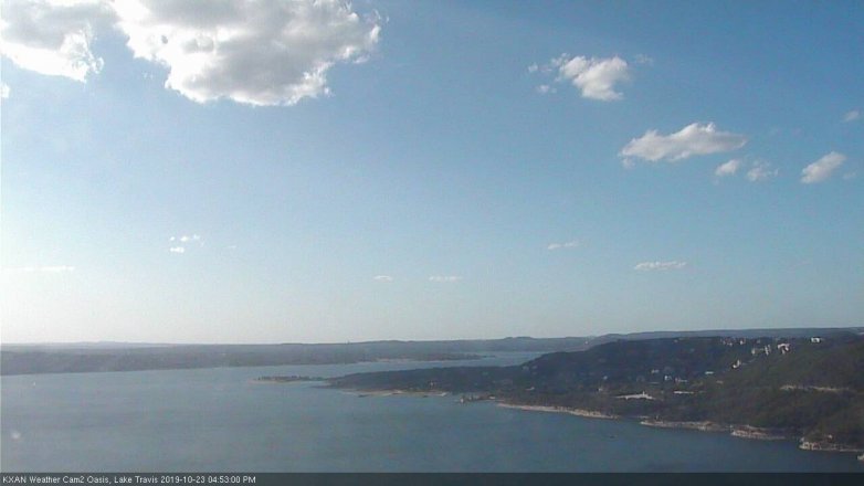 Lake Travis webcam, October 23, 2019 3:55 PM CT