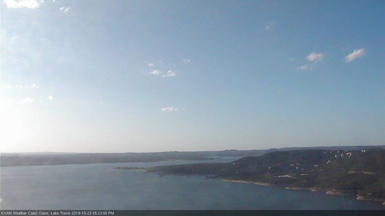Lake Travis webcam, October 23, 2019 4:25 PM CT