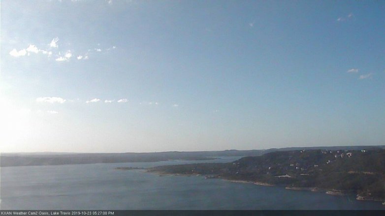 Lake Travis webcam, October 23, 2019 4:30 PM CT