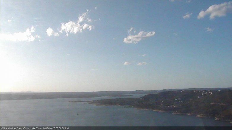 Lake Travis webcam, October 23, 2019 4:40 PM CT