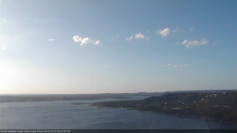 Lake Travis webcam, October 23, 2019 4:45 PM CT