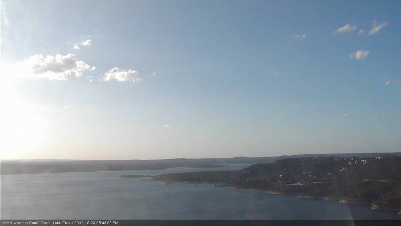 Lake Travis webcam, October 23, 2019 4:50 PM CT