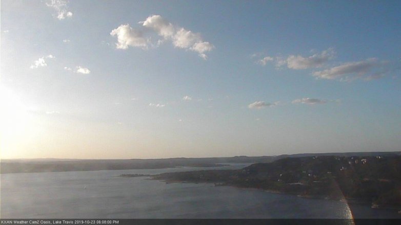 Lake Travis webcam, October 23, 2019 5:10 PM CT