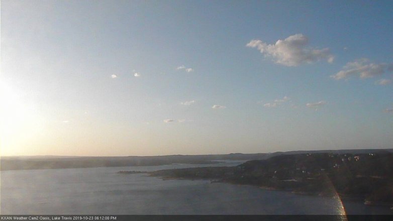 Lake Travis webcam, October 23, 2019 5:15 PM CT