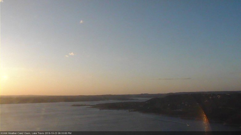 Lake Travis webcam, October 23, 2019 5:35 PM CT