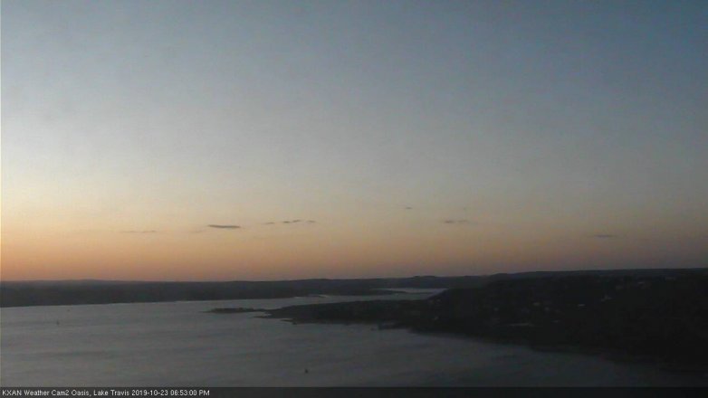 Lake Travis webcam, October 23, 2019 5:55 PM CT