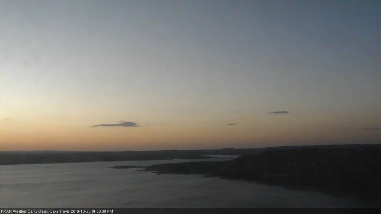 Lake Travis webcam, October 23, 2019 6:00 PM CT