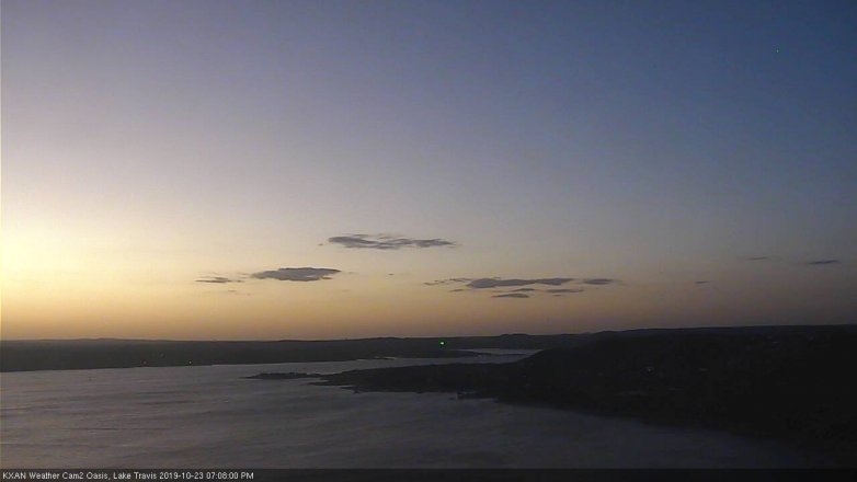 Lake Travis webcam, October 23, 2019 6:10 PM CT