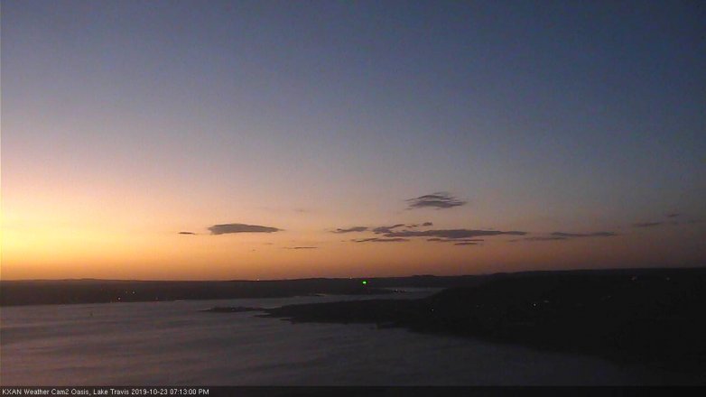Lake Travis webcam, October 23, 2019 6:15 PM CT