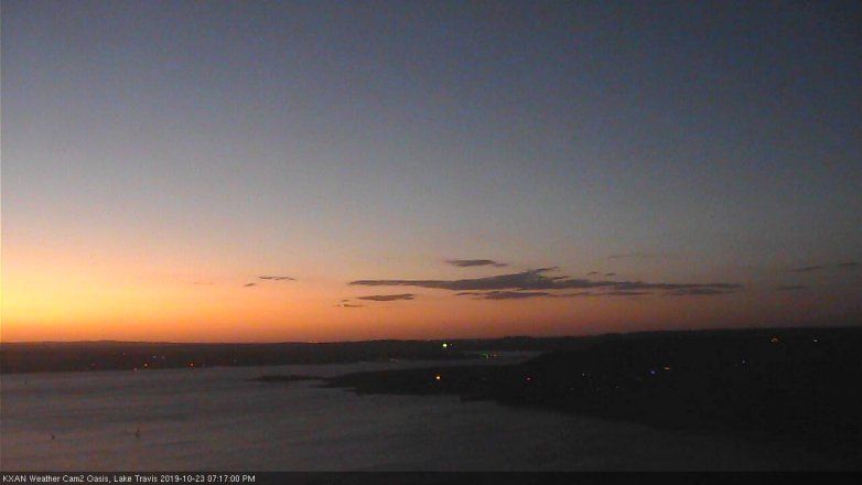 Lake Travis webcam, October 23, 2019 6:20 PM CT