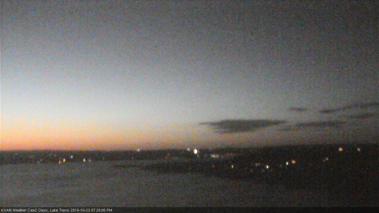 Lake Travis webcam, October 23, 2019 6:30 PM CT