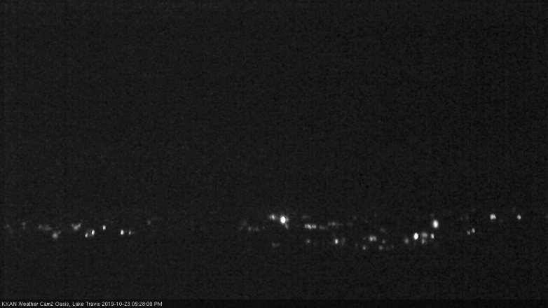 Lake Travis webcam, October 23, 2019 8:30 PM CT