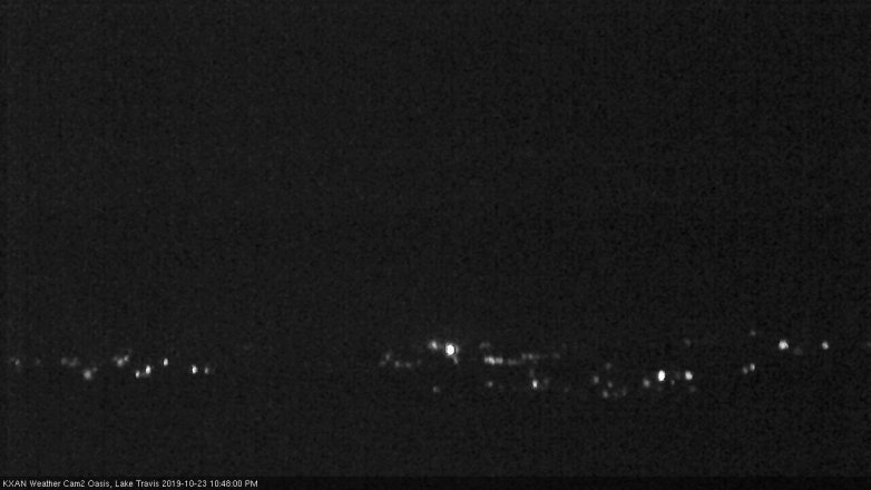Lake Travis webcam, October 23, 2019 9:50 PM CT