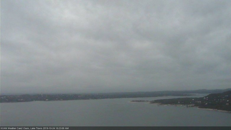 Lake Travis webcam, October 24, 2019 9:25 AM CT