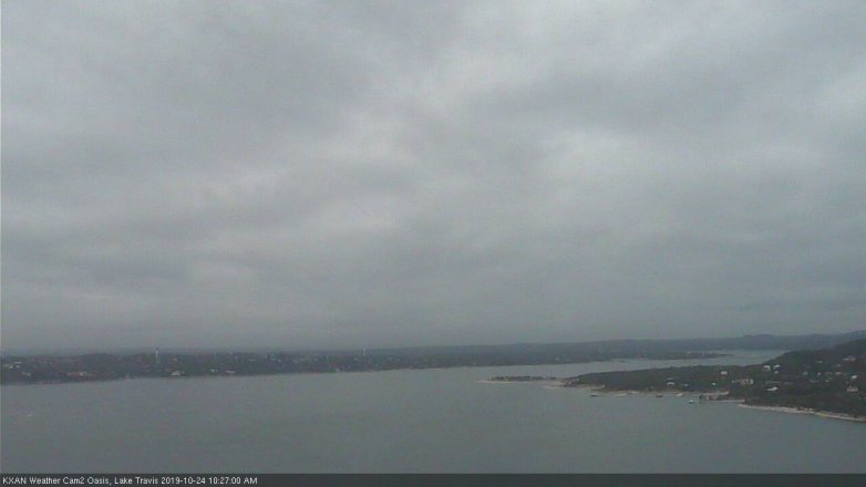 Lake Travis webcam, October 24, 2019 9:30 AM CT