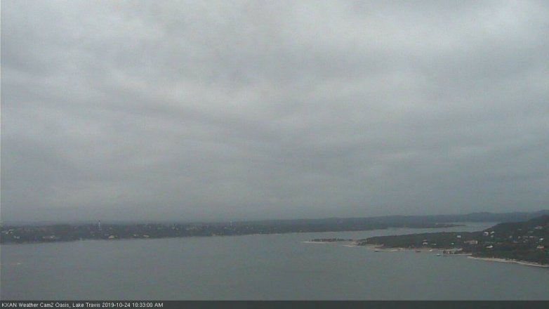 Lake Travis webcam, October 24, 2019 9:35 AM CT