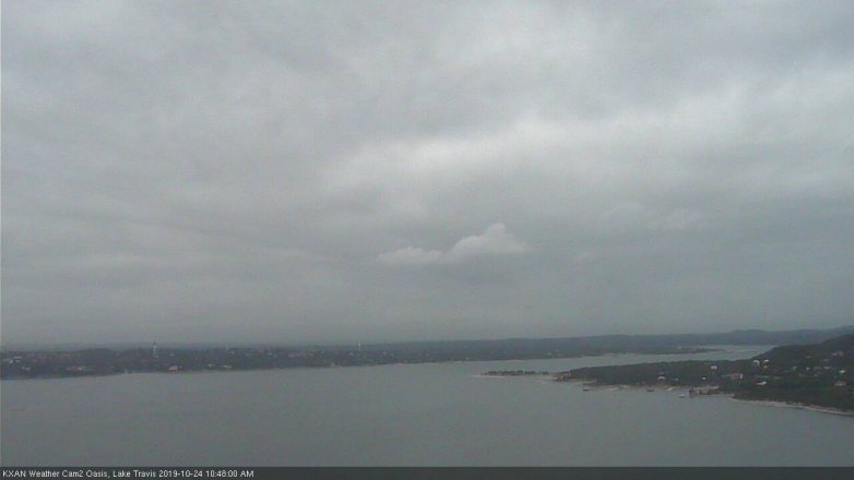 Lake Travis webcam, October 24, 2019 9:50 AM CT