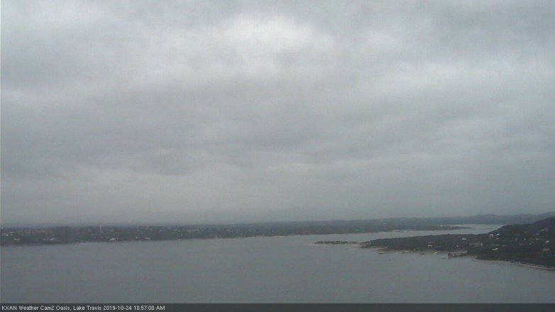 Lake Travis webcam, October 24, 2019 10:00 AM CT