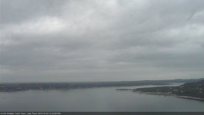 Lake Travis webcam, October 24, 2019 11:45 AM CT