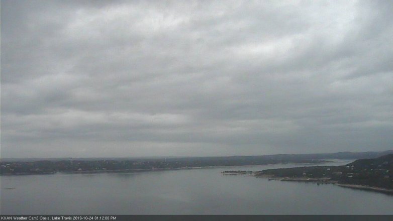 Lake Travis webcam, October 24, 2019 12:15 PM CT