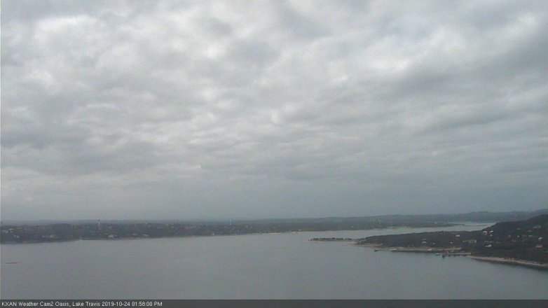 Lake Travis webcam, October 24, 2019 1:00 PM CT