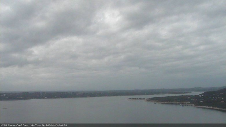 Lake Travis webcam, October 24, 2019 1:05 PM CT