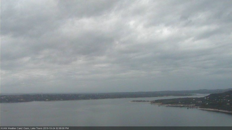 Lake Travis webcam, October 24, 2019 1:10 PM CT