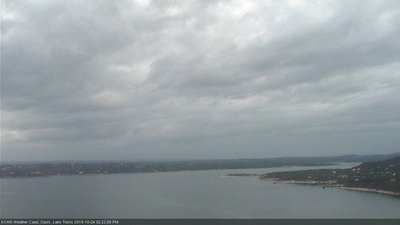 Lake Travis webcam, October 24, 2019 1:25 PM CT